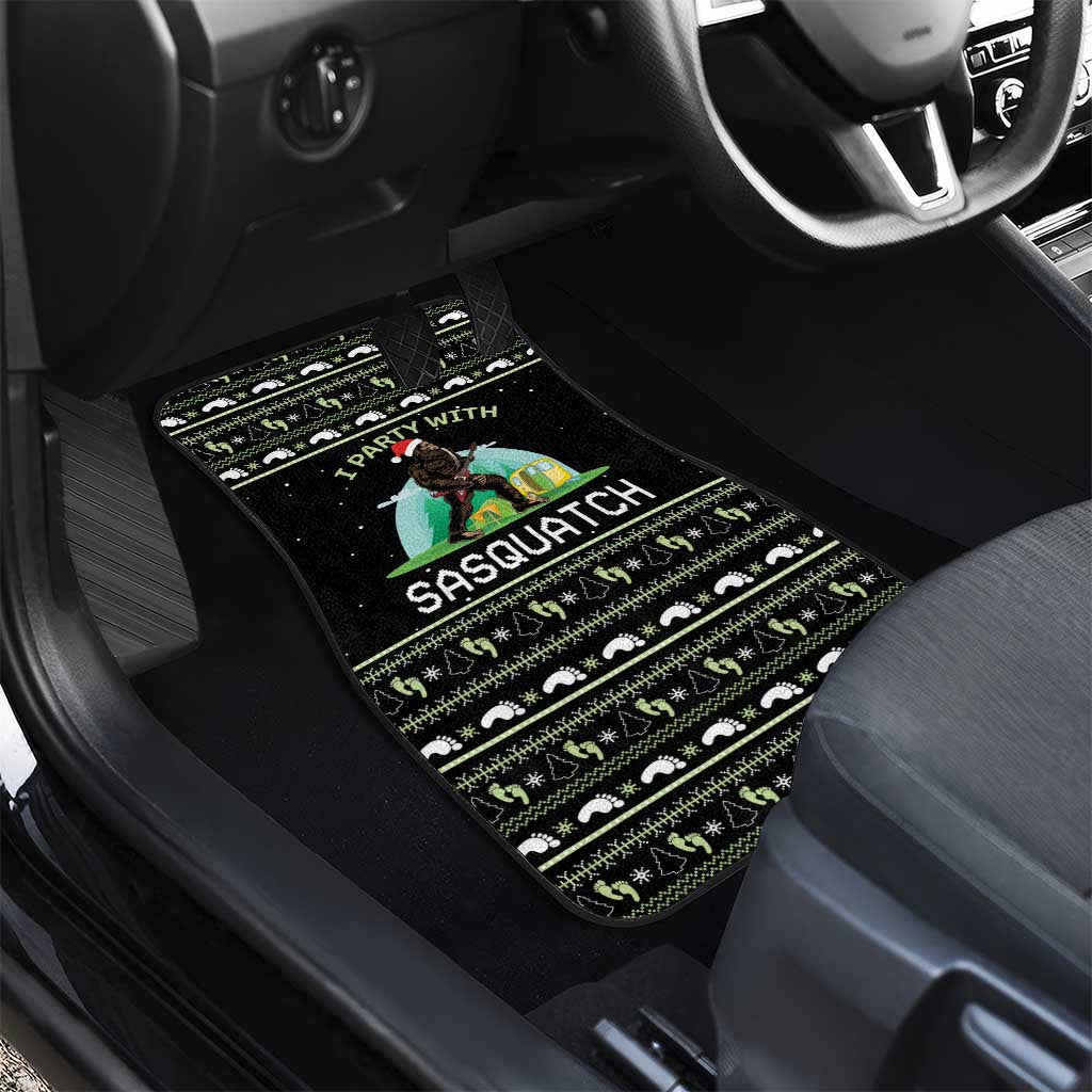 I'm Party With Sasquatch Camping Car Mats I'm Party With Sasquatch - Wonder Print Shop
