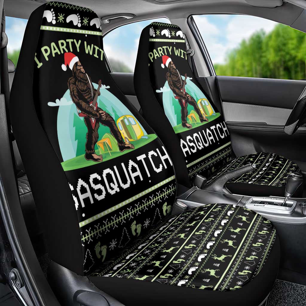 I'm Party With Sasquatch Camping Car Seat Cover I'm Party With Sasquatch - Wonder Print Shop