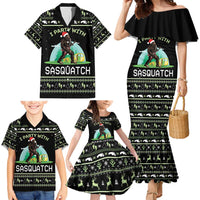 I'm Party With Sasquatch Camping Family Matching Mermaid Dress and Hawaiian Shirt I'm Party With Sasquatch - Wonder Print Shop