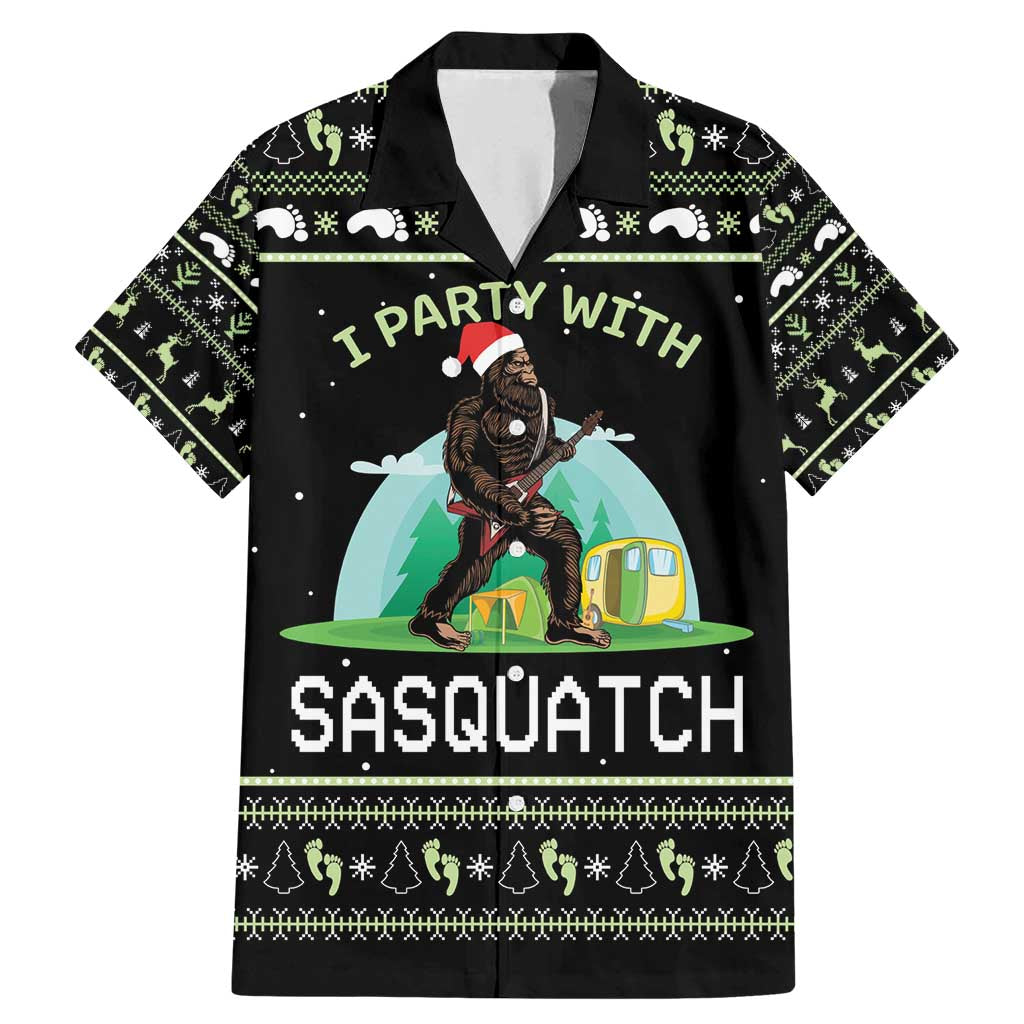 I'm Party With Sasquatch Camping Family Matching Mermaid Dress and Hawaiian Shirt I'm Party With Sasquatch - Wonder Print Shop