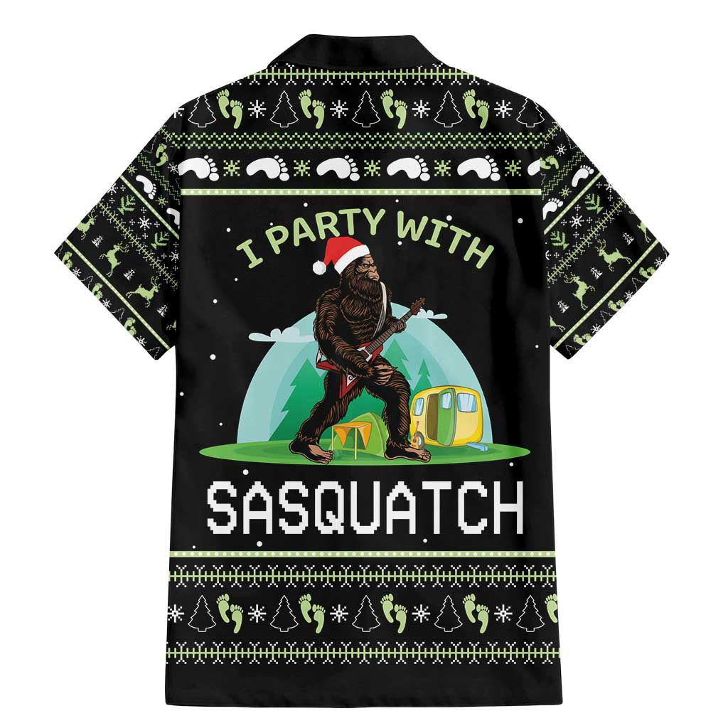 I'm Party With Sasquatch Camping Family Matching Mermaid Dress and Hawaiian Shirt I'm Party With Sasquatch - Wonder Print Shop