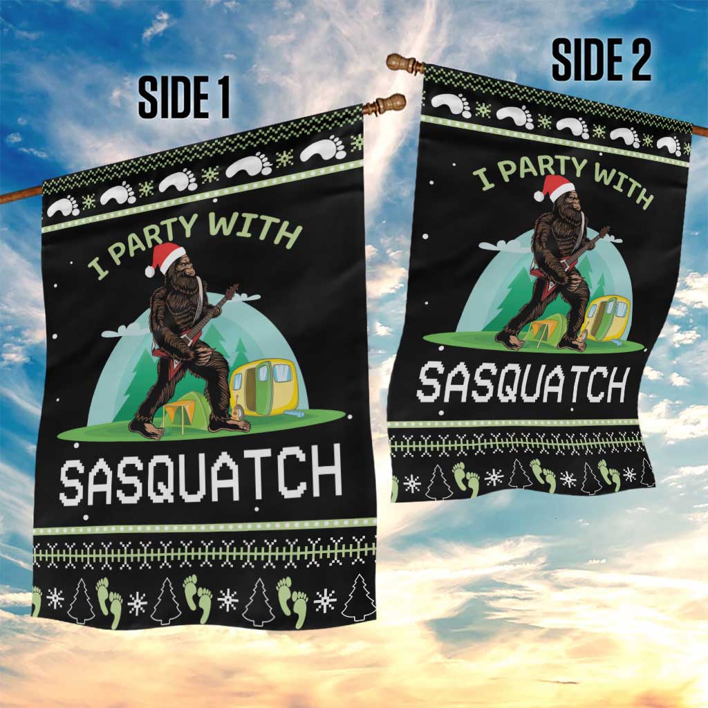 I'm Party With Sasquatch Camping Garden Flag I'm Party With Sasquatch - Wonder Print Shop