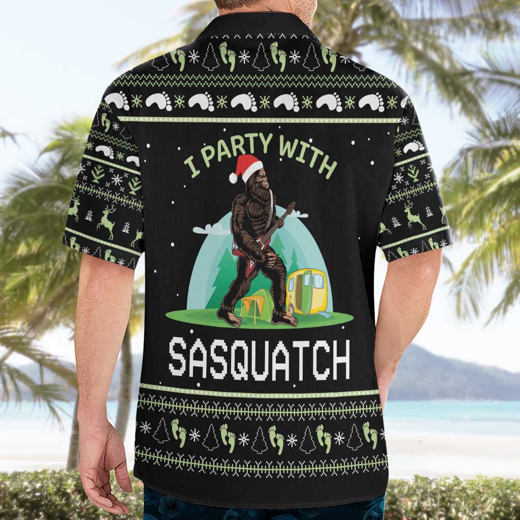 I'm Party With Sasquatch Camping Hawaiian Shirt I'm Party With Sasquatch - Wonder Print Shop