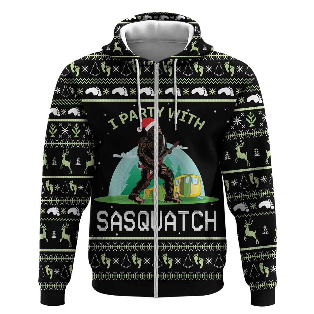 I'm Party With Sasquatch Camping Hoodie I'm Party With Sasquatch - Wonder Print Shop