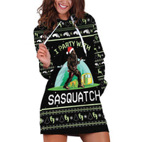 I'm Party With Sasquatch Camping Hoodie Dress I'm Party With Sasquatch - Wonder Print Shop