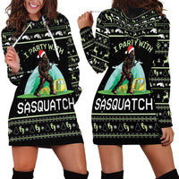 I'm Party With Sasquatch Camping Hoodie Dress I'm Party With Sasquatch - Wonder Print Shop