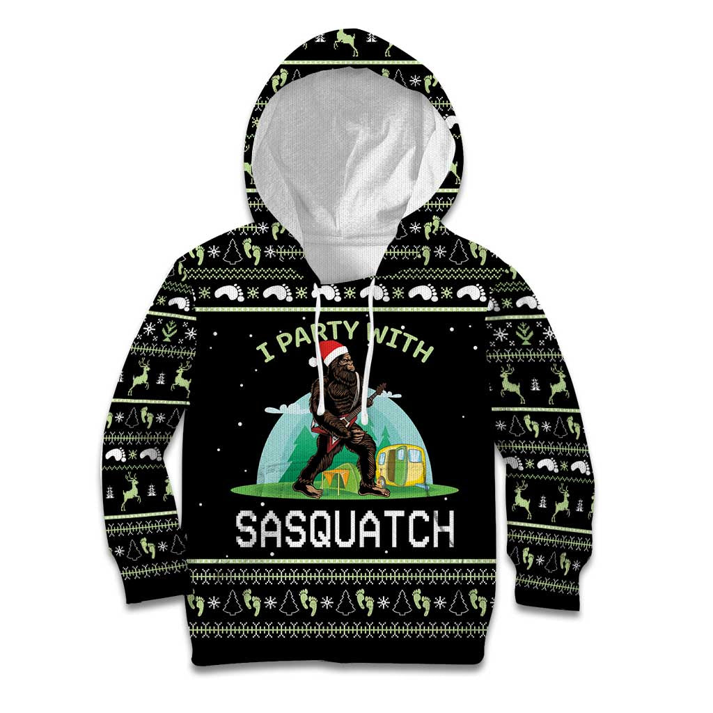 I'm Party With Sasquatch Camping Kid Hoodie I'm Party With Sasquatch - Wonder Print Shop