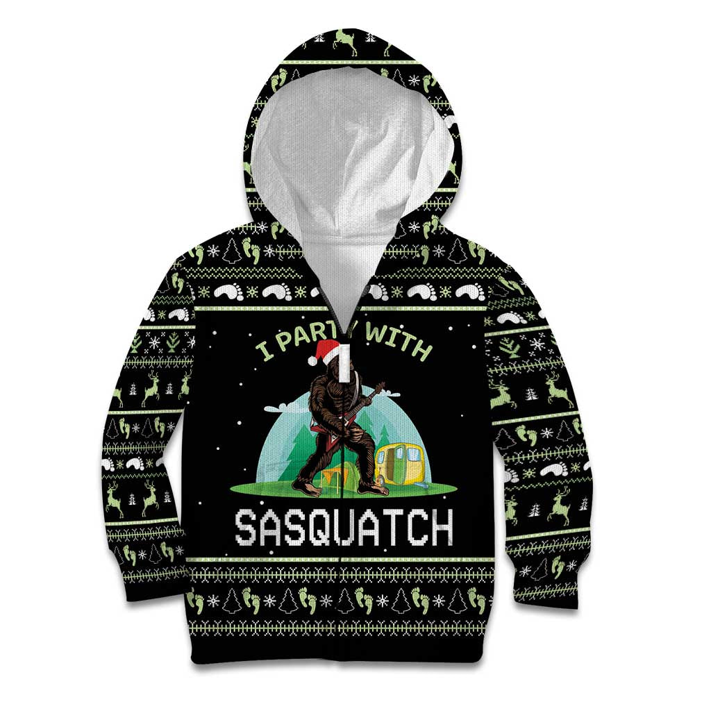 I'm Party With Sasquatch Camping Kid Hoodie I'm Party With Sasquatch - Wonder Print Shop