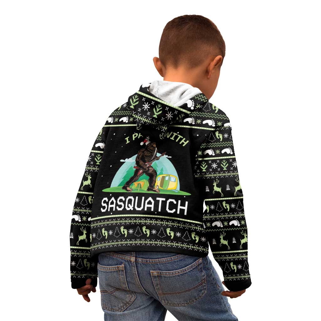 I'm Party With Sasquatch Camping Kid Hoodie I'm Party With Sasquatch - Wonder Print Shop