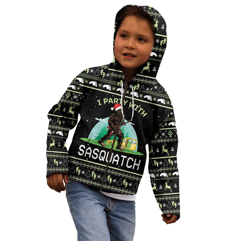 I'm Party With Sasquatch Camping Kid Hoodie I'm Party With Sasquatch - Wonder Print Shop