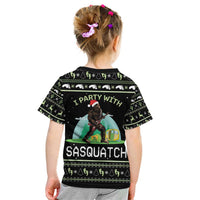 I'm Party With Sasquatch Camping Kid T Shirt I'm Party With Sasquatch - Wonder Print Shop