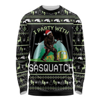 I'm Party With Sasquatch Camping Long Sleeve Shirt I'm Party With Sasquatch - Wonder Print Shop