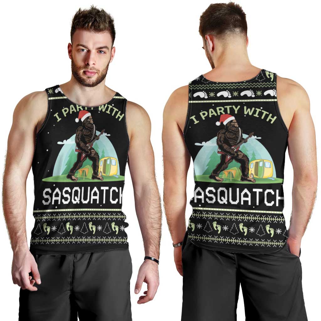 I'm Party With Sasquatch Camping Men Tank Top I'm Party With Sasquatch - Wonder Print Shop