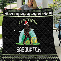 I'm Party With Sasquatch Camping Quilt I'm Party With Sasquatch - Wonder Print Shop