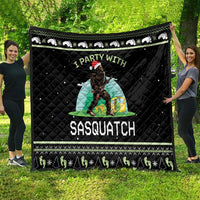 I'm Party With Sasquatch Camping Quilt I'm Party With Sasquatch - Wonder Print Shop