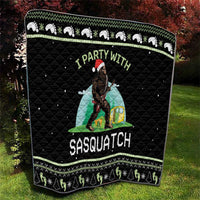 I'm Party With Sasquatch Camping Quilt I'm Party With Sasquatch - Wonder Print Shop