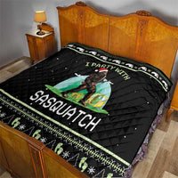 I'm Party With Sasquatch Camping Quilt I'm Party With Sasquatch - Wonder Print Shop