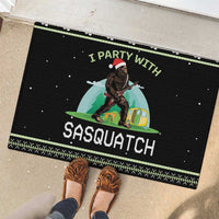 I'm Party With Sasquatch Camping Rubber Doormat I'm Party With Sasquatch - Wonder Print Shop