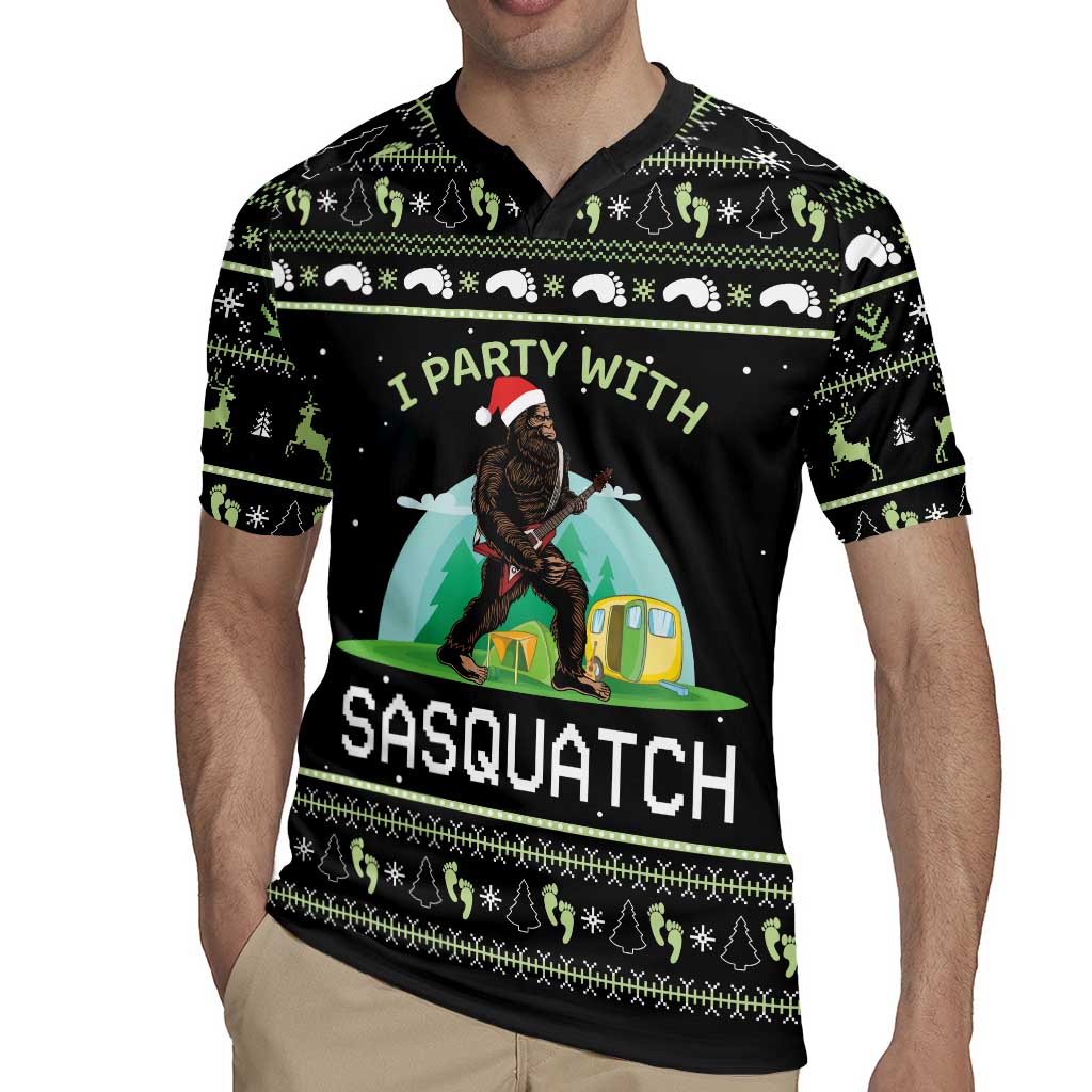 I'm Party With Sasquatch Camping Rugby Jersey I'm Party With Sasquatch - Wonder Print Shop