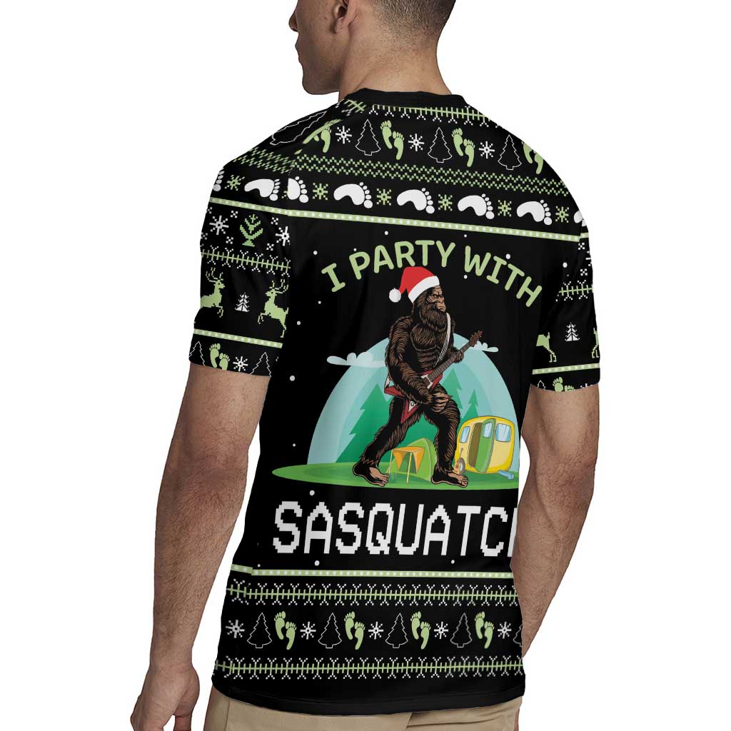 I'm Party With Sasquatch Camping Rugby Jersey I'm Party With Sasquatch - Wonder Print Shop