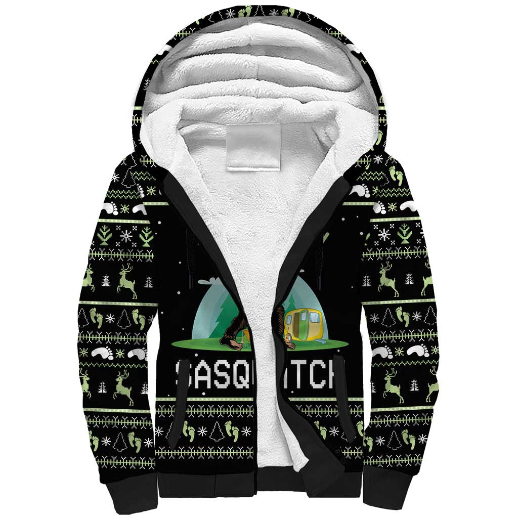 I'm Party With Sasquatch Camping Sherpa Hoodie I'm Party With Sasquatch - Wonder Print Shop