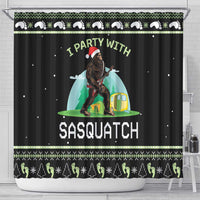 I'm Party With Sasquatch Camping Shower Curtain I'm Party With Sasquatch