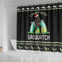 I'm Party With Sasquatch Camping Shower Curtain I'm Party With Sasquatch