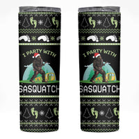 Christmas Im Party With Sasquatch Camping Skinny Tumbler - Wonder Print Shop