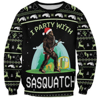 I'm Party With Sasquatch Camping Sweatshirt I'm Party With Sasquatch - Wonder Print Shop
