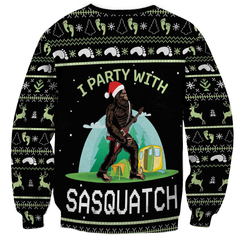 I'm Party With Sasquatch Camping Sweatshirt I'm Party With Sasquatch - Wonder Print Shop
