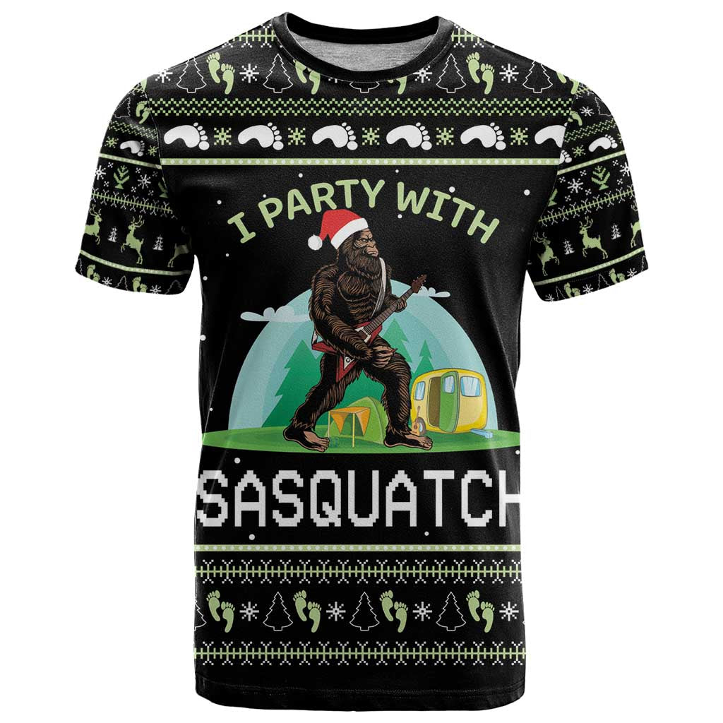 I'm Party With Sasquatch Camping T Shirt I'm Party With Sasquatch - Wonder Print Shop