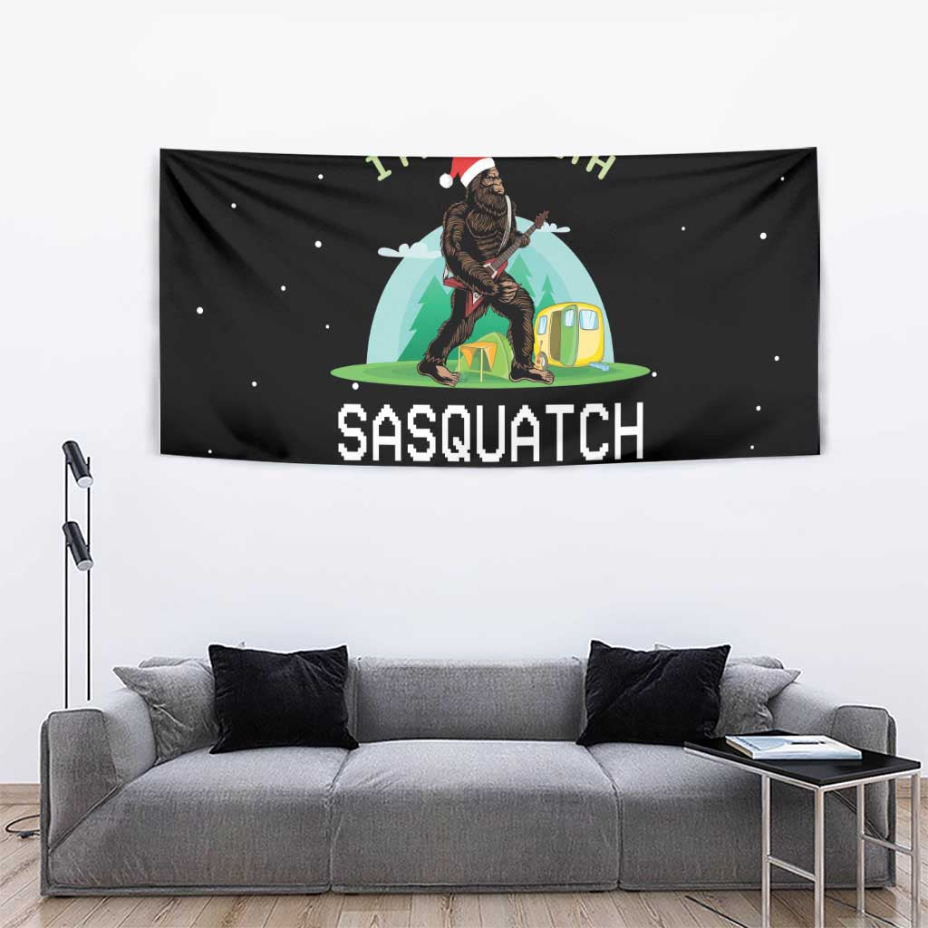 I'm Party With Sasquatch Camping Tapestry I'm Party With Sasquatch - Wonder Print Shop