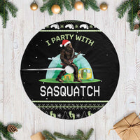 Christmas Im Party With Sasquatch Camping Tree Skirt - Wonder Print Shop