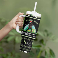 Christmas Im Party With Sasquatch Camping Tumbler With Handle - Wonder Print Shop