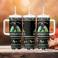 Christmas Im Party With Sasquatch Camping Tumbler With Handle - Wonder Print Shop