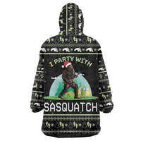 I'm Party With Sasquatch Camping Wearable Blanket Hoodie I'm Party With Sasquatch - Wonder Print Shop