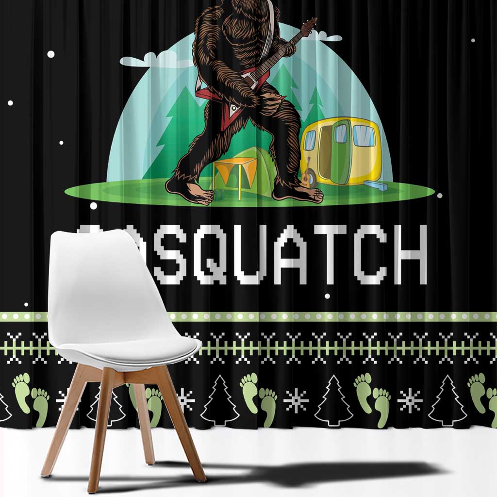 I'm Party With Sasquatch Camping Window Curtain I'm Party With Sasquatch - Wonder Print Shop