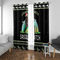 I'm Party With Sasquatch Camping Window Curtain I'm Party With Sasquatch - Wonder Print Shop