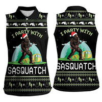 I'm Party With Sasquatch Camping Women Sleeveless Polo Shirt I'm Party With Sasquatch - Wonder Print Shop