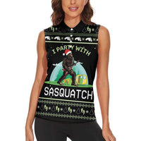 I'm Party With Sasquatch Camping Women Sleeveless Polo Shirt I'm Party With Sasquatch - Wonder Print Shop