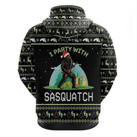 I'm Party With Sasquatch Camping Zip Hoodie I'm Party With Sasquatch - Wonder Print Shop