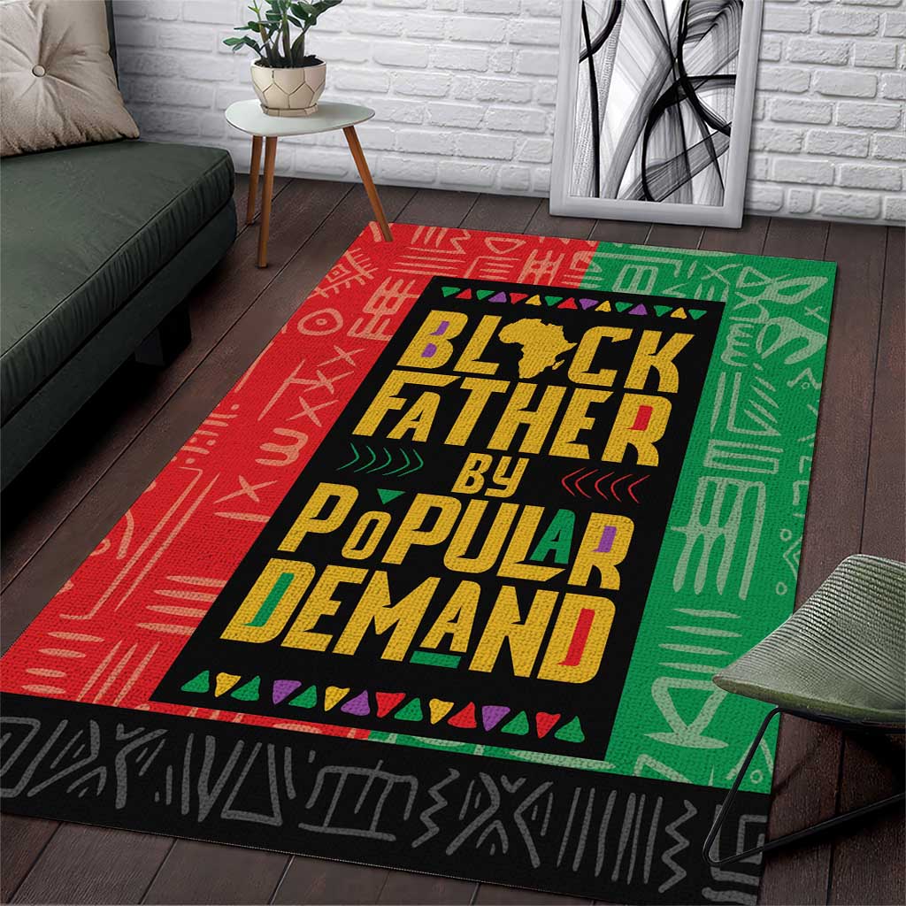 Black Father By Popular Demand African Area Rug - Wonder Print Shop