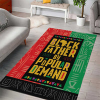 Black Father By Popular Demand African Area Rug - Wonder Print Shop