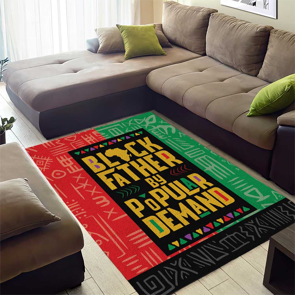 Black Father By Popular Demand African Area Rug - Wonder Print Shop