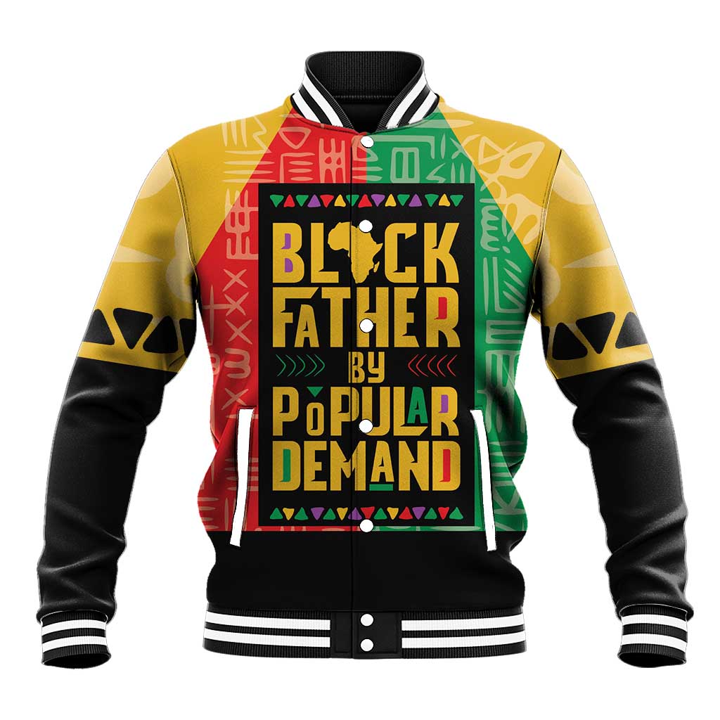 Black Father By Popular Demand African Baseball Jacket - Wonder Print Shop