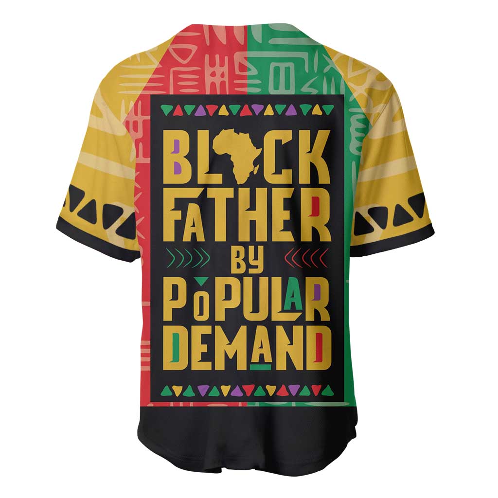 Black Father By Popular Demand African Baseball Jersey - Wonder Print Shop