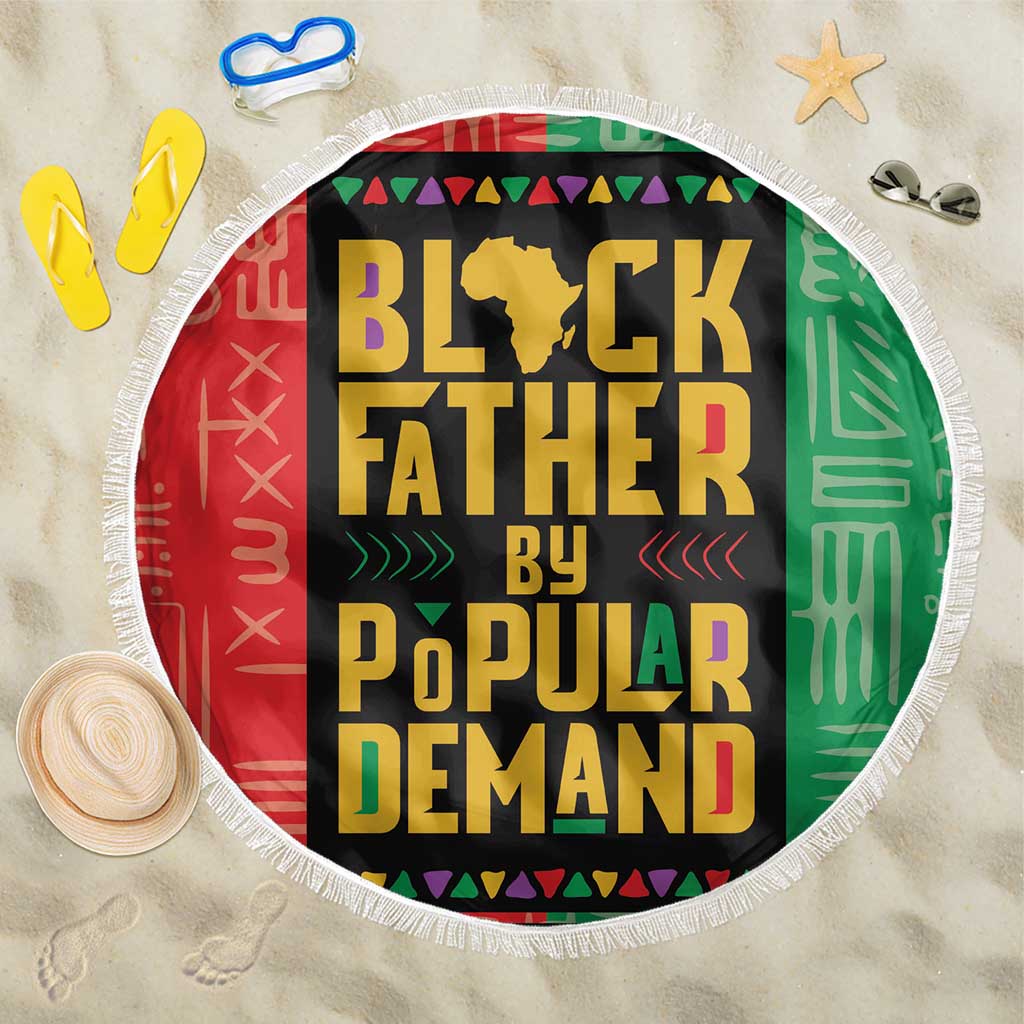 Black Father By Popular Demand African Beach Blanket - Wonder Print Shop