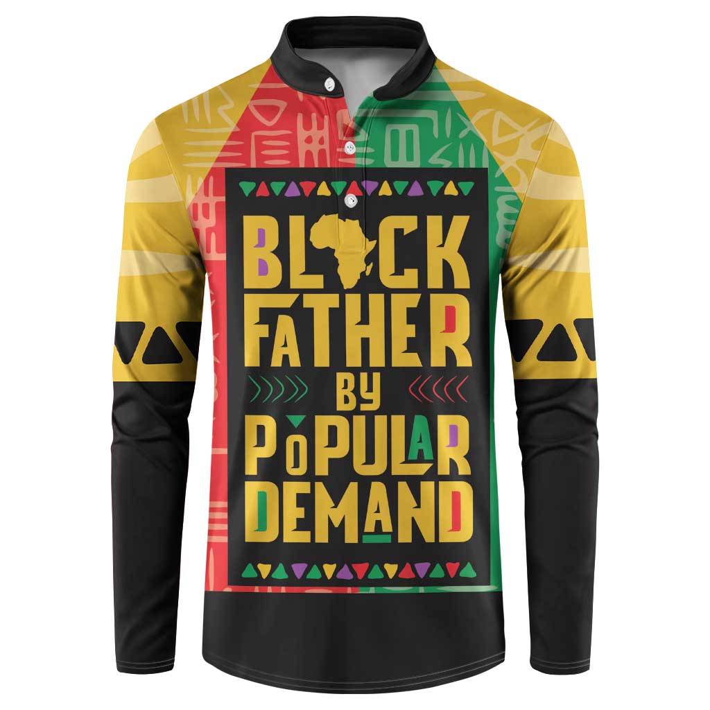 Black Father By Popular Demand African Button Sweatshirt - Wonder Print Shop