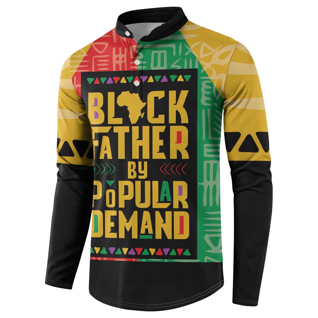Black Father By Popular Demand African Button Sweatshirt - Wonder Print Shop
