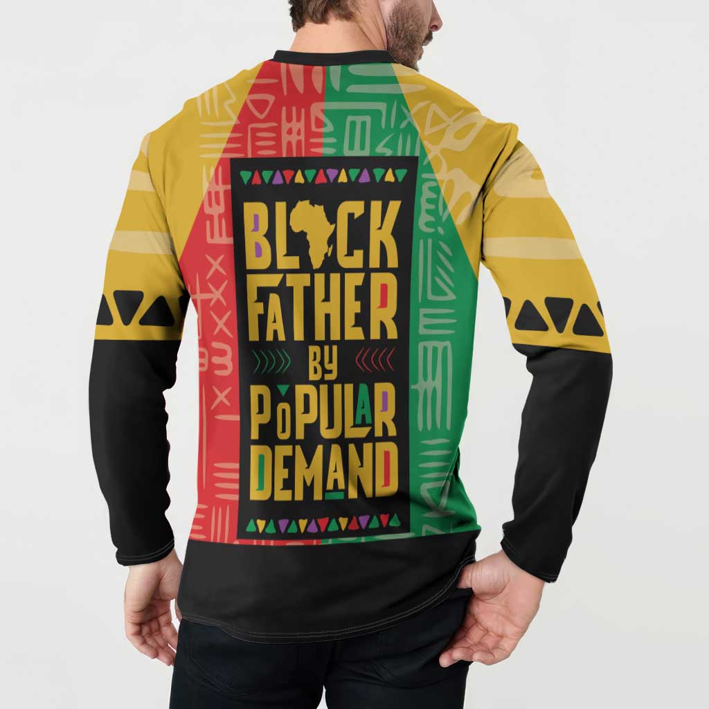 Black Father By Popular Demand African Button Sweatshirt - Wonder Print Shop
